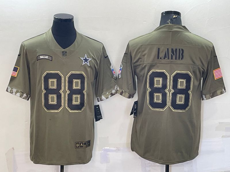 Men Dallas Cowboys #88 Lamb Green 2022 Vapor Untouchable Limited Nike NFL Jersey